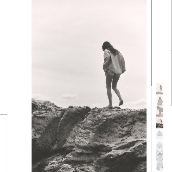 ZARA Oversized Light Wash Denim Shirt - Size XS-S NEW WITH TAG! - Picture 3 of 8